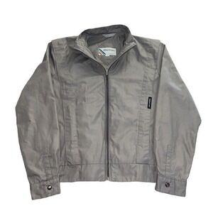 Vintage Members Only‎ Women's Small Bomber Flight Jacket 1980s Gray Light